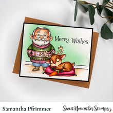 Load image into Gallery viewer, Clear Stamp Set - Off Duty Santa and Reindeer
