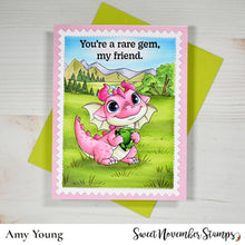 Load image into Gallery viewer, Clear Stamp Set - August Peridot Dragon