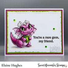 Load image into Gallery viewer, Clear Stamp Set - August Peridot Dragon