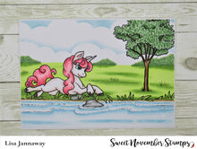 Load image into Gallery viewer, Clear Stamp Set - Fairytale Unicorns 4x6