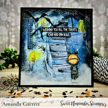 Load image into Gallery viewer, Digital Stamp - Background Builder: Haunted Staircase