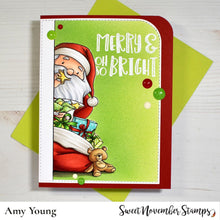 Load image into Gallery viewer, Digital Stamp - No Peeking: Santa