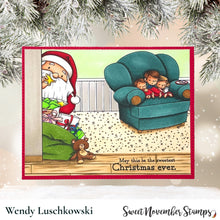 Load image into Gallery viewer, Digital Stamp - No Peeking: Santa