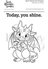 Load image into Gallery viewer, Clear Stamp Set - April Diamond Dragon