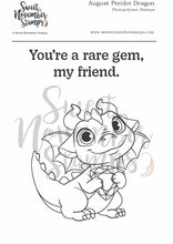Load image into Gallery viewer, Clear Stamp Set - August Peridot Dragon