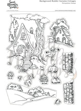 Load image into Gallery viewer, Clear Stamp Set - Background Builder: Autumn Cottages
