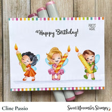 Load image into Gallery viewer, Clear Stamp Set - Fairwee Happy Birthday