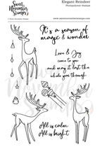 Load image into Gallery viewer, Clear Stamp Set - Elegant Reindeer