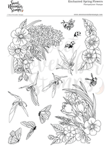 Load image into Gallery viewer, Clear Stamp Set - Enchanted Spring Flowers