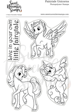 Load image into Gallery viewer, Clear Stamp Set - Fairytale Unicorns 4x6