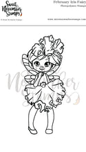 Load image into Gallery viewer, Clear Stamp Set - February Iris Fairy