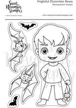 Load image into Gallery viewer, Clear Stamp Set - Frightful Flutterbee Bram