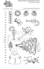 Load image into Gallery viewer, Clear Stamp Set - Front Porch Christmas Decor