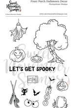 Load image into Gallery viewer, Clear Stamp Set - Front Porch Halloween Decor