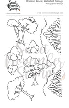 Load image into Gallery viewer, Clear Stamp Set - Horizon Lines: Waterfall Foliage