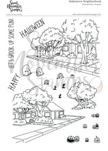 Load image into Gallery viewer, Clear Stamp Set - Background Builder: Halloween Neighborhood