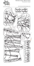 Load image into Gallery viewer, Clear Stamp Set - Horizon lines: Birch Trees
