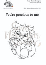 Load image into Gallery viewer, Clear Stamp Set - July Ruby Dragon