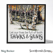 Load image into Gallery viewer, Clear Stamp Set - Horizon lines: Birch Trees