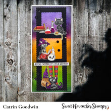 Load image into Gallery viewer, Clear Stamp Set - Midnight's Halloween Adventures #3