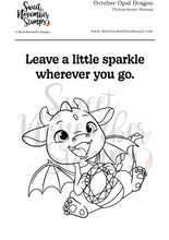 Load image into Gallery viewer, Clear Stamp Set - October Opal Dragon