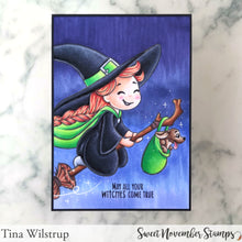 Load image into Gallery viewer, Digital Stamp - Witchee: Night Rider Tallulah and Dash