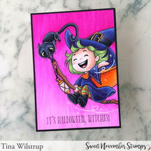 Load image into Gallery viewer, Digital Stamp - Witchee: Night Rider Philomena and Crash