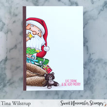 Load image into Gallery viewer, Digital Stamp - No Peeking: Santa