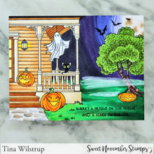 Load image into Gallery viewer, Clear Stamp Set - Front Porch Halloween Decor