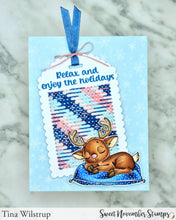 Load image into Gallery viewer, Clear Stamp Set - Off Duty Santa and Reindeer