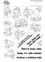 Load image into Gallery viewer, Clear Stamp Set - Postage Pals: Snowmen