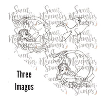 Load image into Gallery viewer, Digital Stamp - Mermazing Friends: Cari and Neo