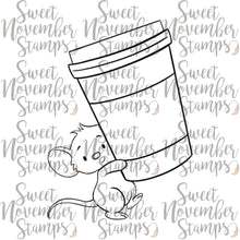 Load image into Gallery viewer, Digital Stamp - Hot Coffee Mouse