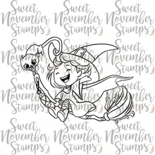 Load image into Gallery viewer, Digital Stamp - Witchee: Night Rider Philomena and Crash