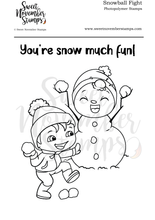 Load image into Gallery viewer, Clear Stamp Set - Snowball Fight
