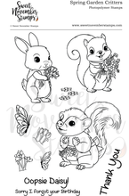 Load image into Gallery viewer, Clear Stamp Set - Spring Garden Critters