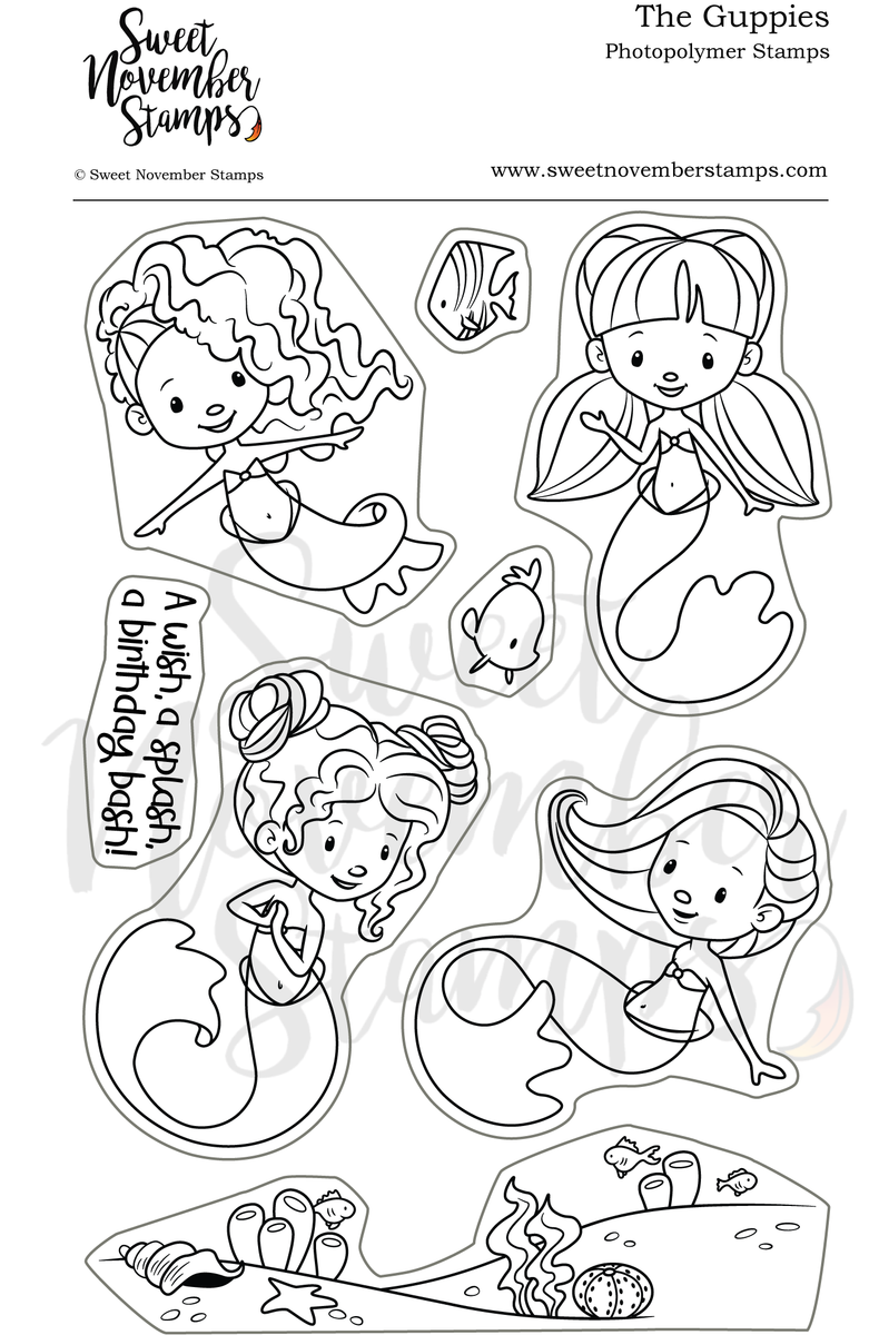Clear Stamp Set The Guppies Sweet November Stamps