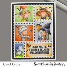 Load image into Gallery viewer, Clear Stamp Set - Halloween Postage Pals: Landscape