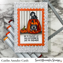 Load image into Gallery viewer, Clear Stamp Set - Midnight&#39;s Halloween Adventures

