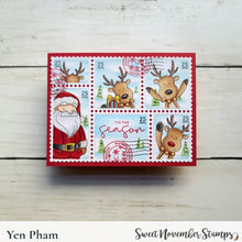 Load image into Gallery viewer, Clear Stamp Set - Postage Pals: Santa and Reindeer