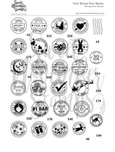 Load image into Gallery viewer, Clear Stamp Set - Year Round Post Marks