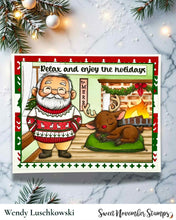 Load image into Gallery viewer, Clear Stamp Set - Off Duty Santa and Reindeer