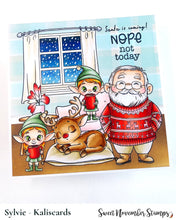 Load image into Gallery viewer, Clear Stamp Set - Off Duty Santa and Reindeer