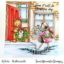 Load image into Gallery viewer, Clear Stamp Set - Retro Christmas Shoppers