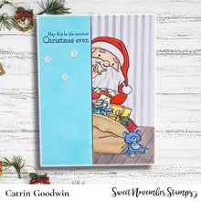 Load image into Gallery viewer, Digital Stamp - No Peeking: Santa