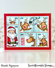 Load image into Gallery viewer, Clear Stamp Set - Postage Pals: Santa and Reindeer