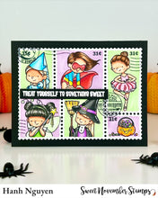 Load image into Gallery viewer, Clear Stamp Set - Halloween Postage Pals: Landscape