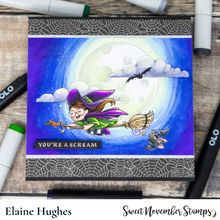 Load image into Gallery viewer, Digital Stamp - Witchee: Night Rider Edith and Tumble