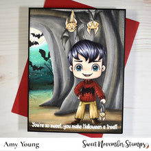 Load image into Gallery viewer, Clear Stamp Set - Frightful Flutterbee Bram