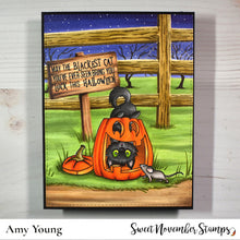 Load image into Gallery viewer, Clear Stamp Set - Midnight's Halloween Adventures
